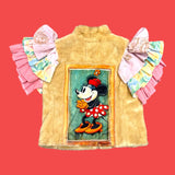 Faux Fur Mickey Ruffle