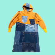 ULKA Dress Brown Blue