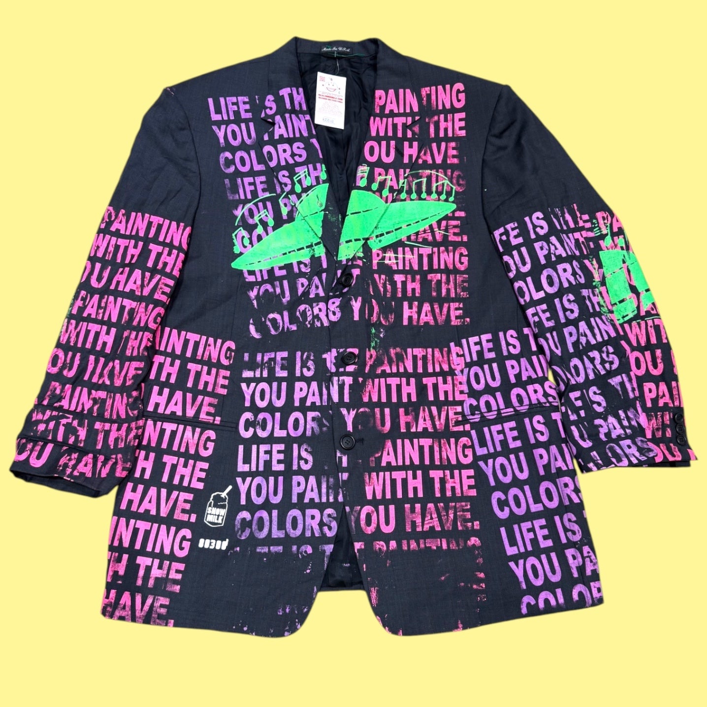 Snow Milk Spaceship Blazer