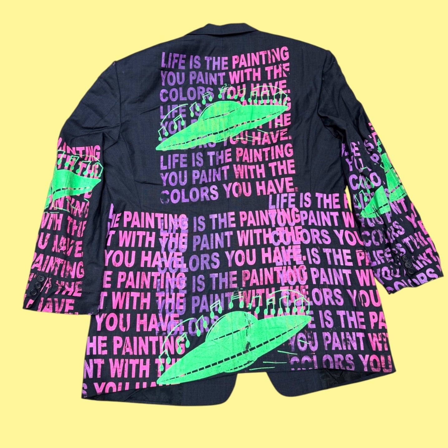 Snow Milk Spaceship Blazer