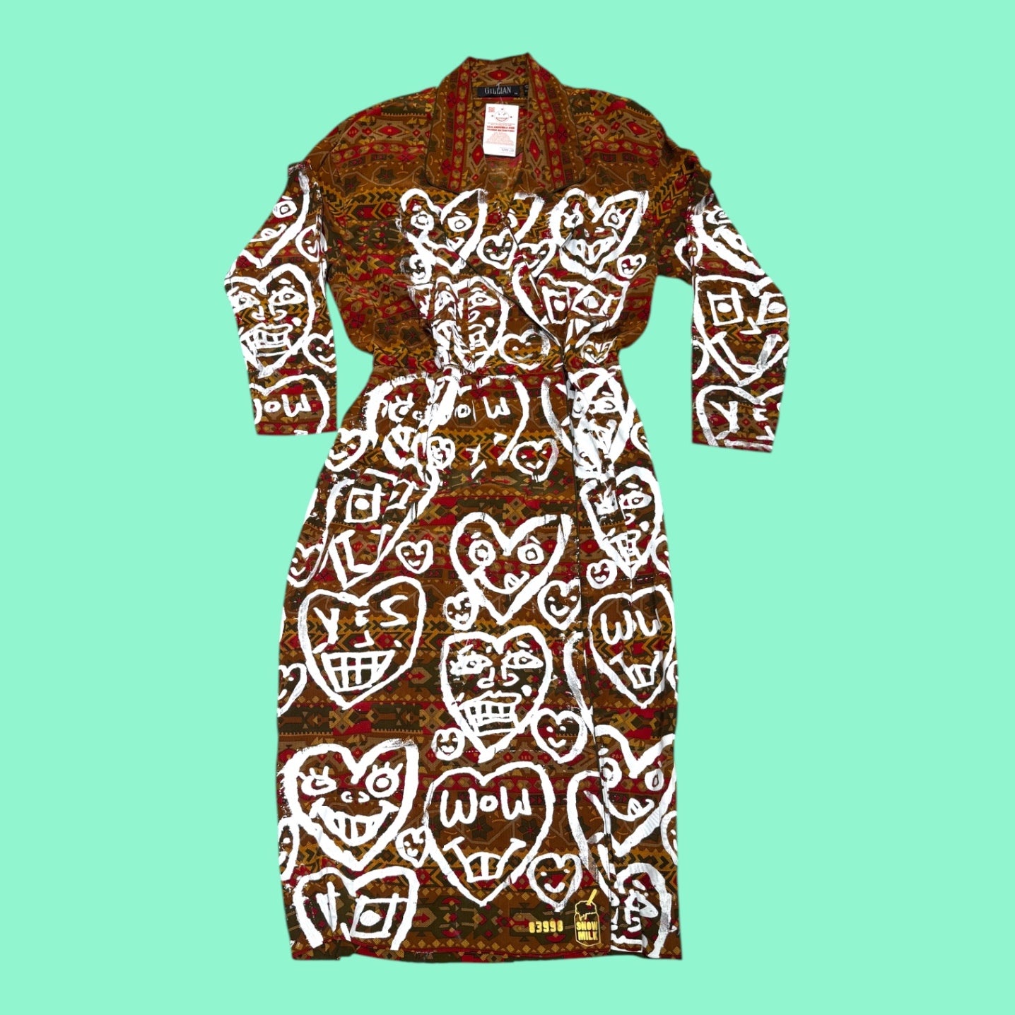 Snow Milk Dress 8 Brown Red