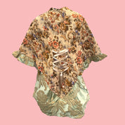 Belted Cape with Corset Tie