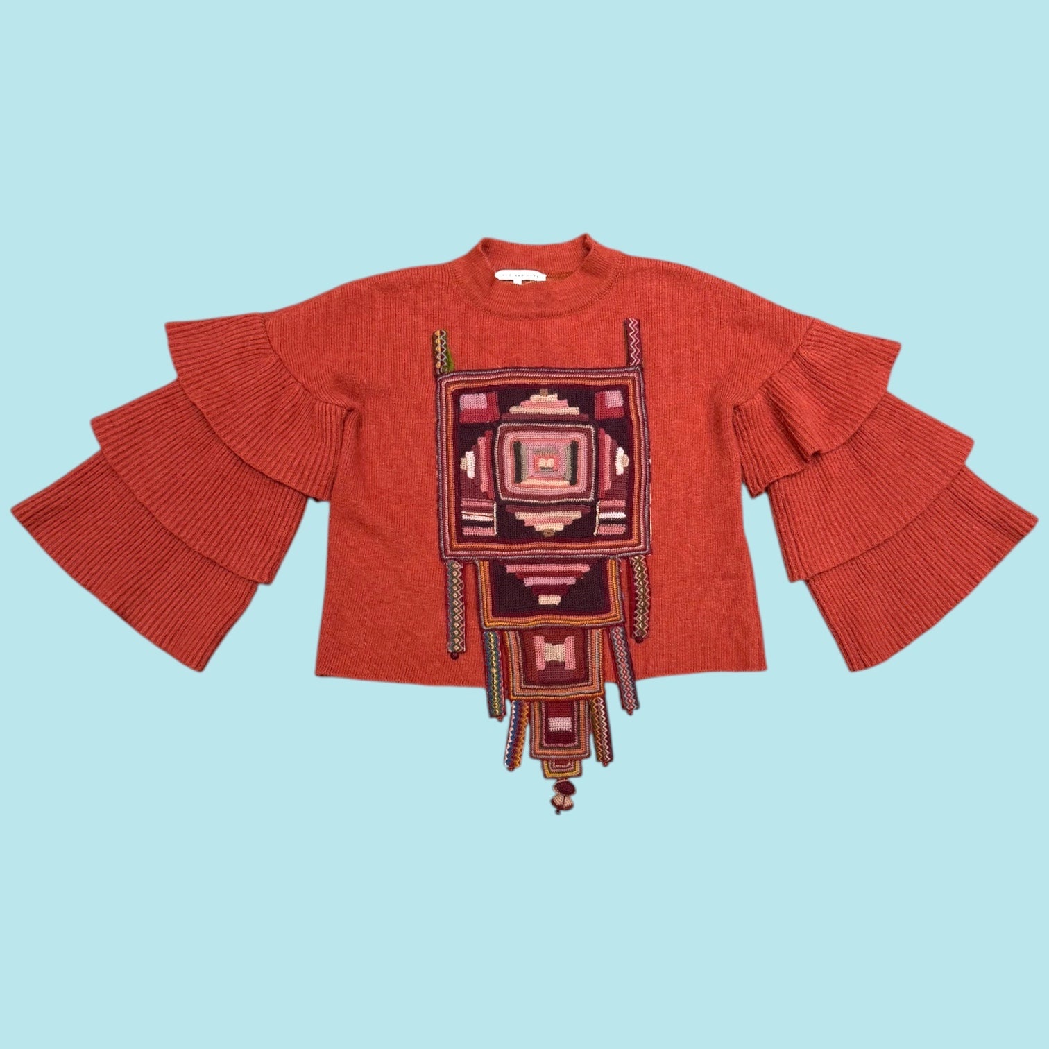 Blue Greenie Sweater Brown
