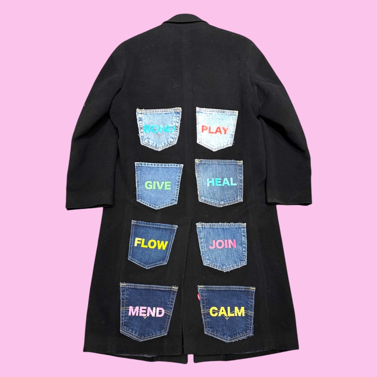 Blue Greenie Coat L Black