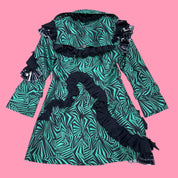 Psychedelic Ruffle Coat