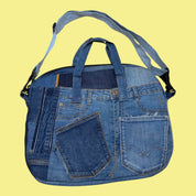 Denim Padded Laptop Bag