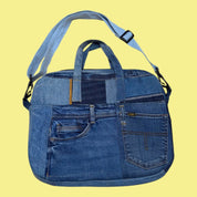 Denim Padded Laptop Bag