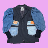 Denim Patchwork Blazer