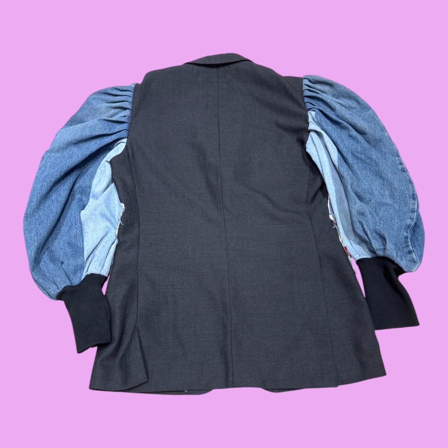 Denim Patchwork Blazer