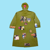 Patchwork Hooded Coat