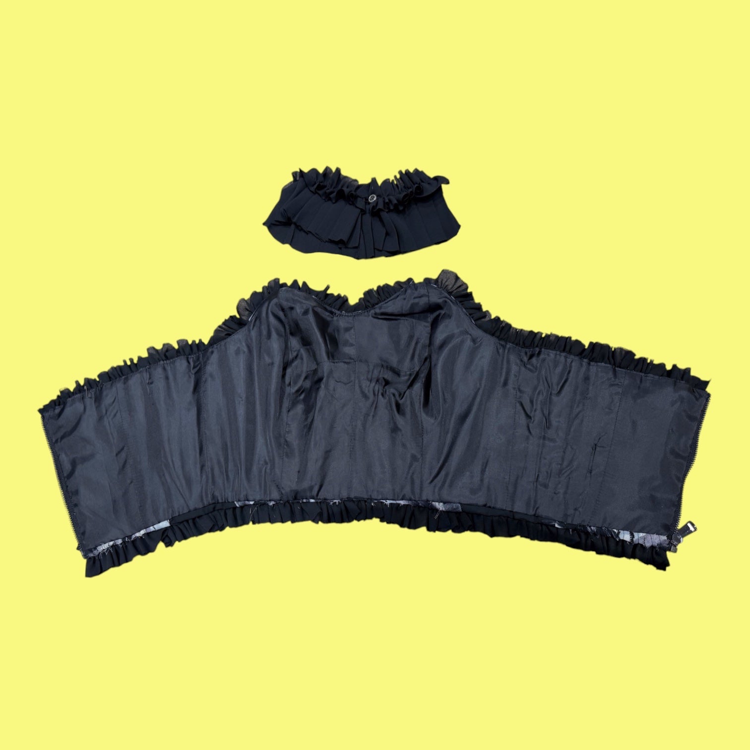 Boned Ruffle Corset & Choker