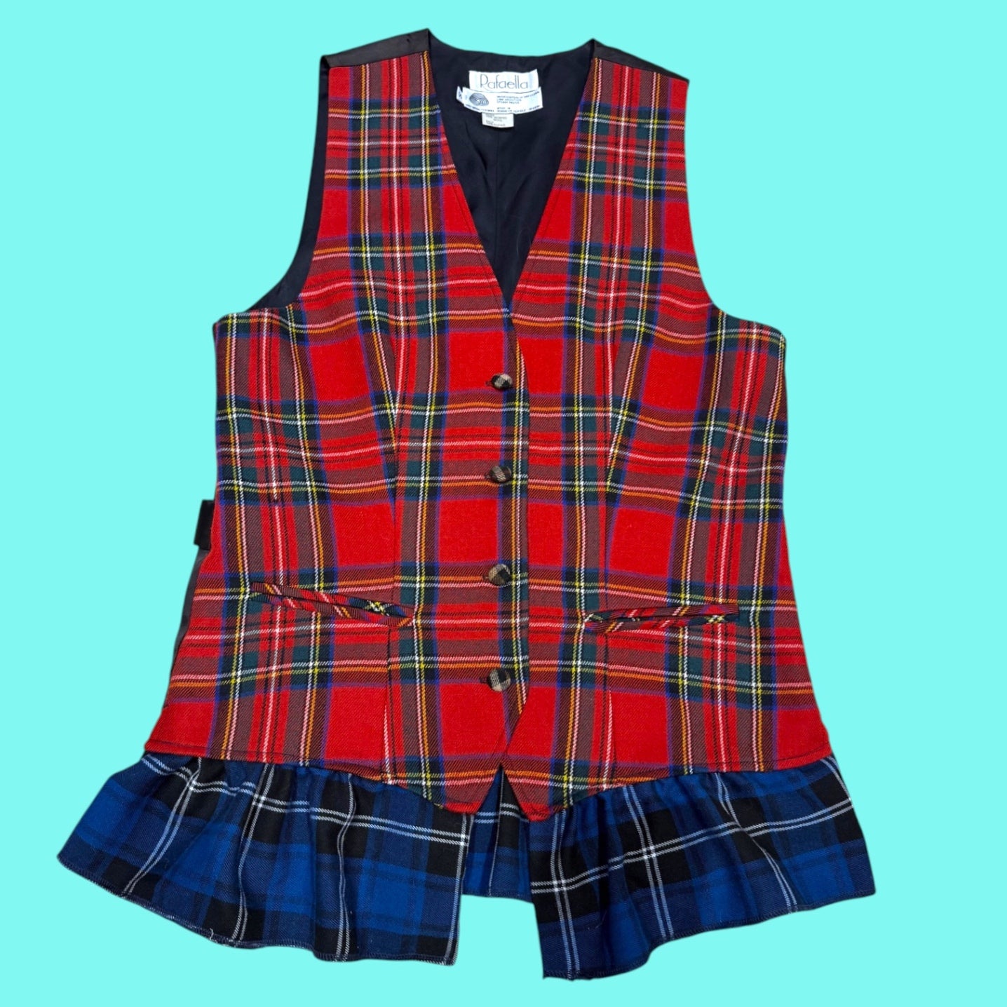 Red Plaid Vest