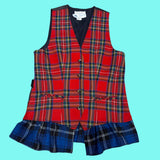 Red Plaid Vest