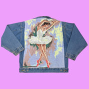 Ballet Needlepoint Jean Jacket