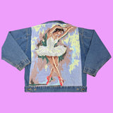 Ballet Needlepoint Jean Jacket