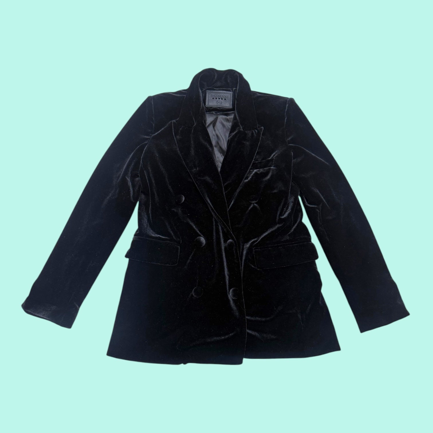 Needlepoint Velvet Blazer