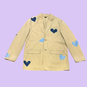 Denim Heart Khaki Blazer