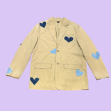 Denim Heart Khaki Blazer