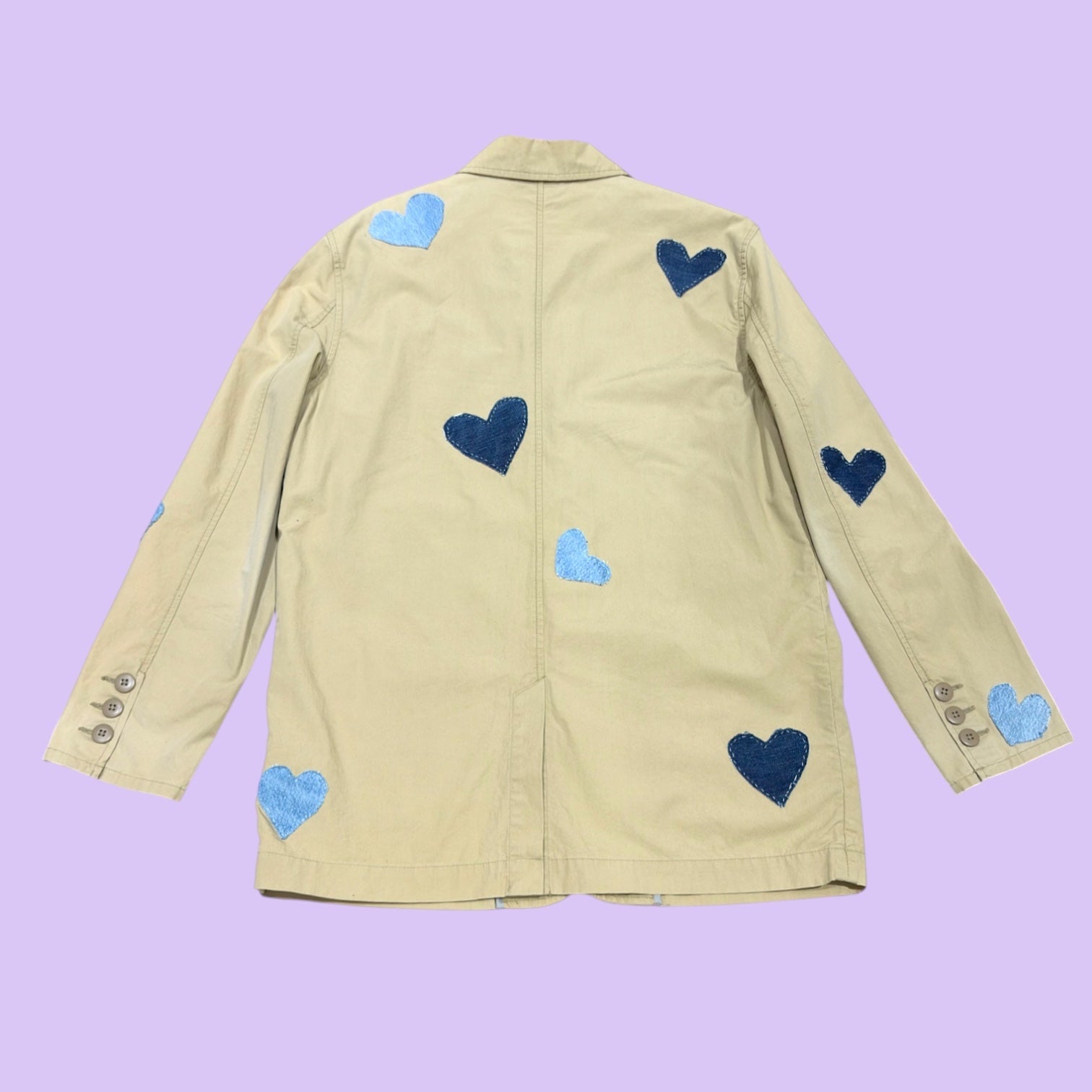 Denim Heart Khaki Blazer
