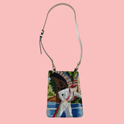 French Needlepoint Crossbody Bag