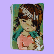 Needlepoint Pouch - Girl