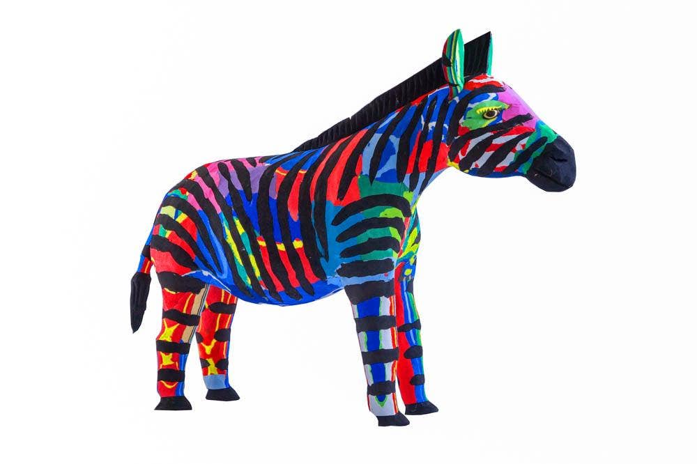 Zebra Flip Flop Sculpture - Wholesale: Medium