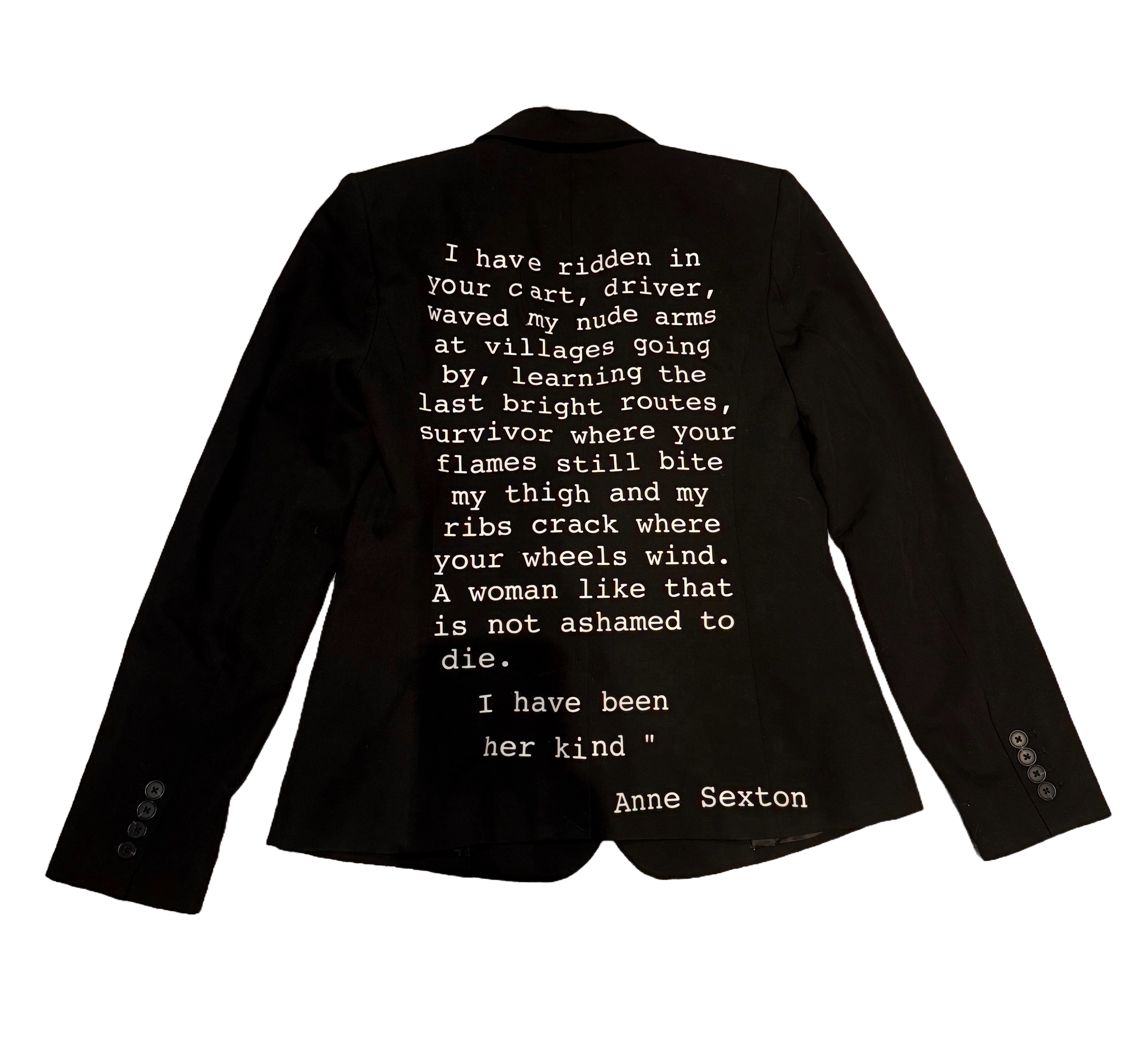 Anne Sexton Poem Blazer