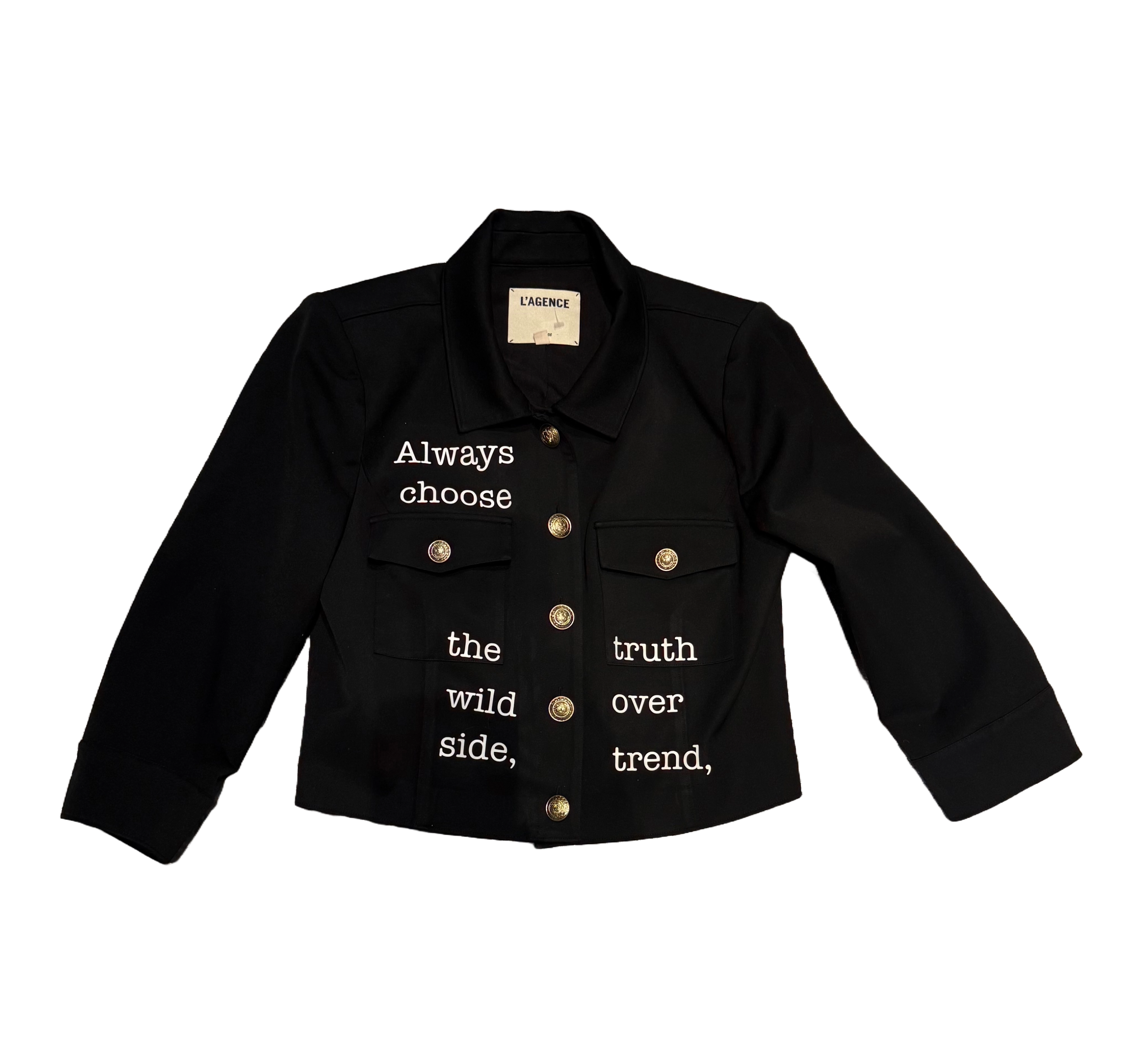 L'Agence Print Blazer