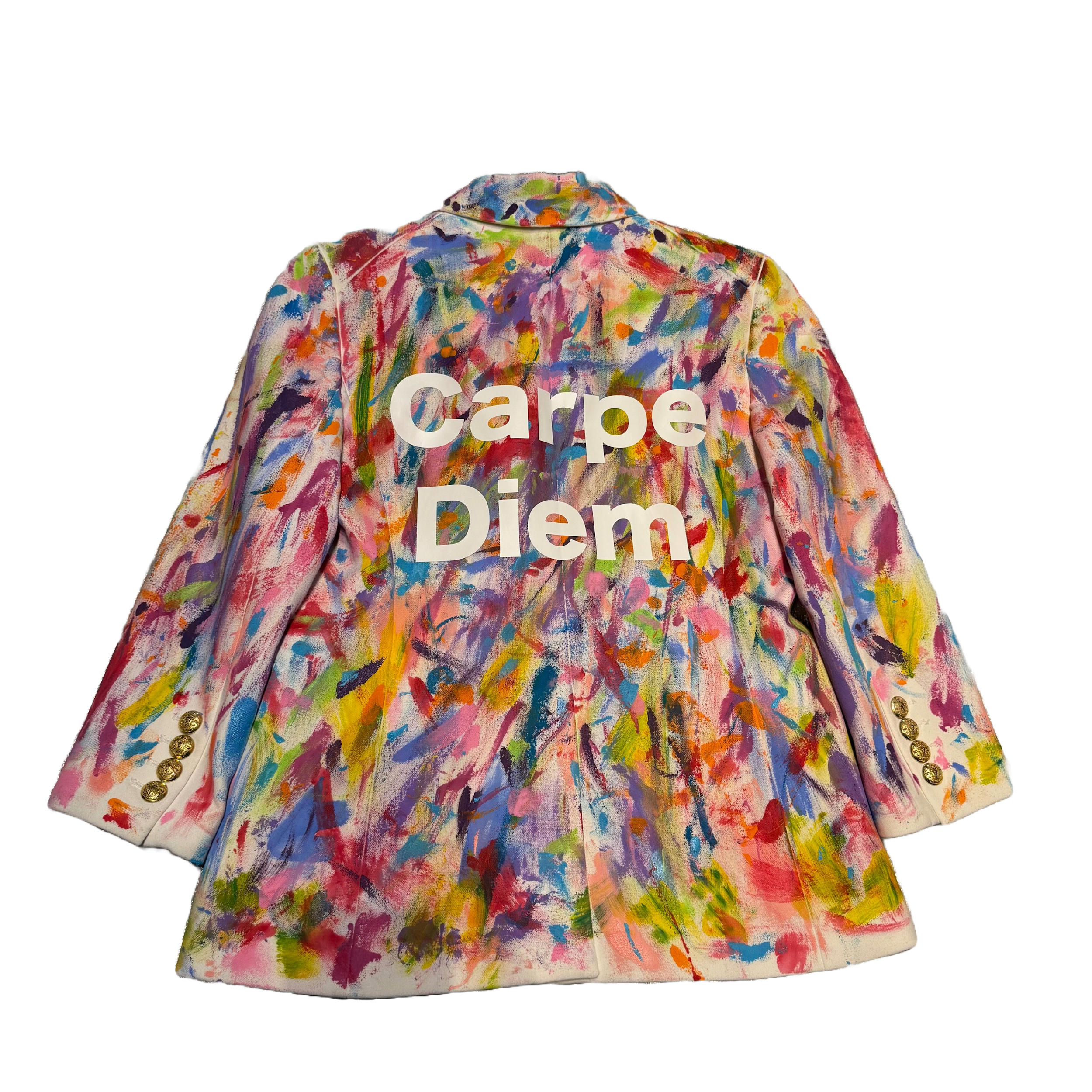 Painted Carpe Diem Veronica Beard Blazer