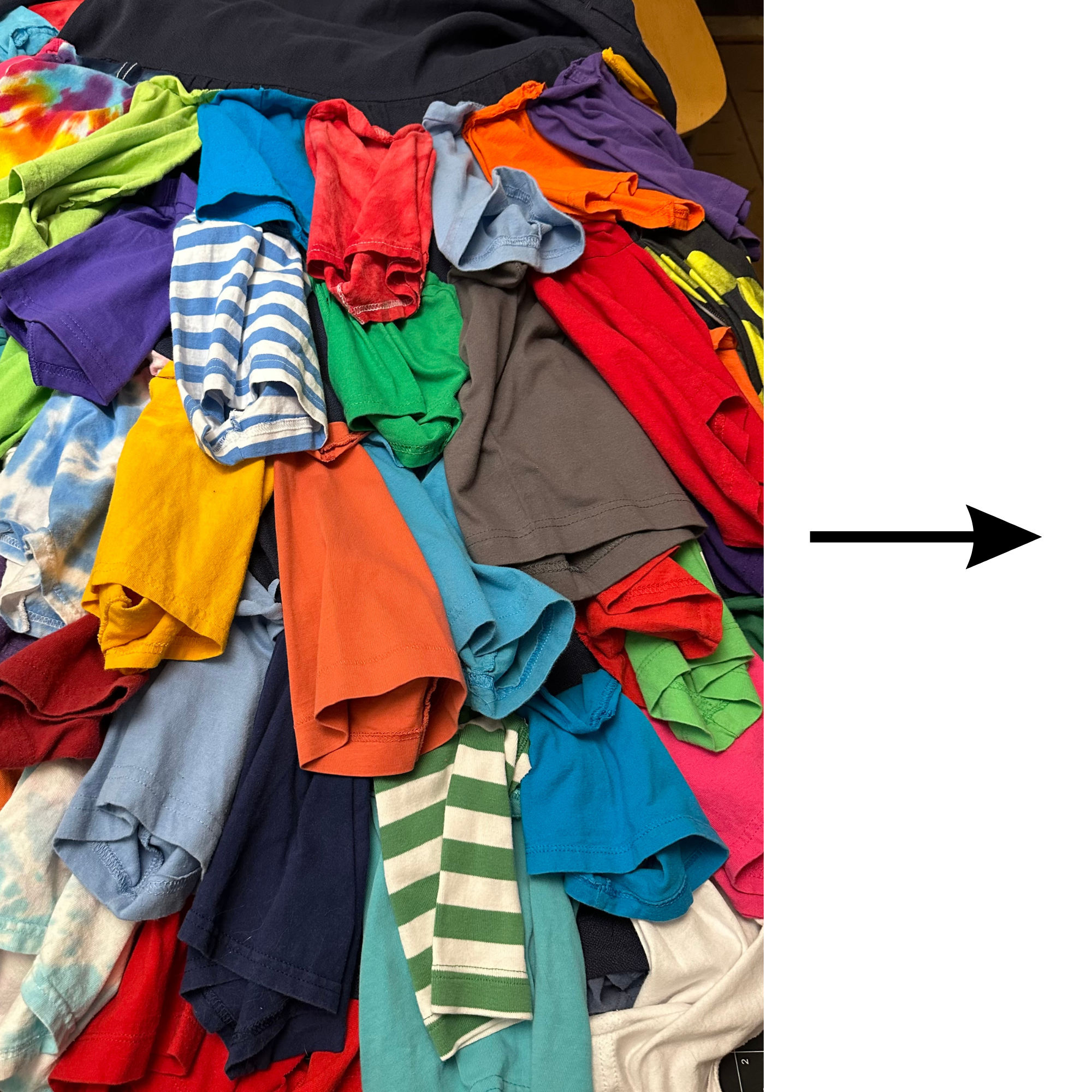 You donate used materials