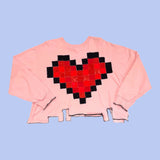 Pixel Heart Sweater