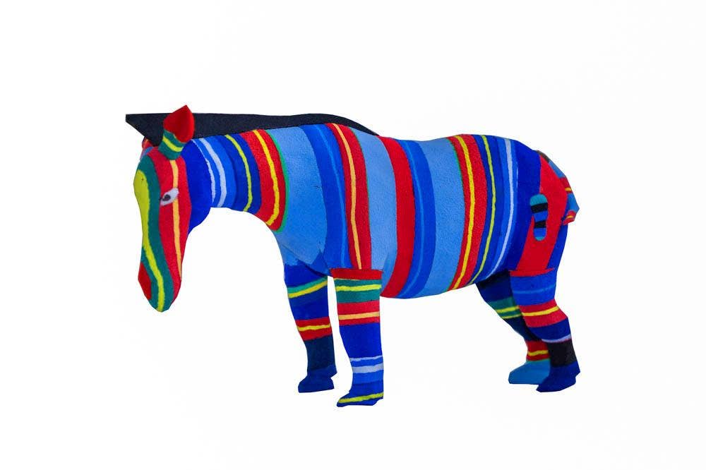 Zebra Flip Flop Sculpture - Wholesale: Medium