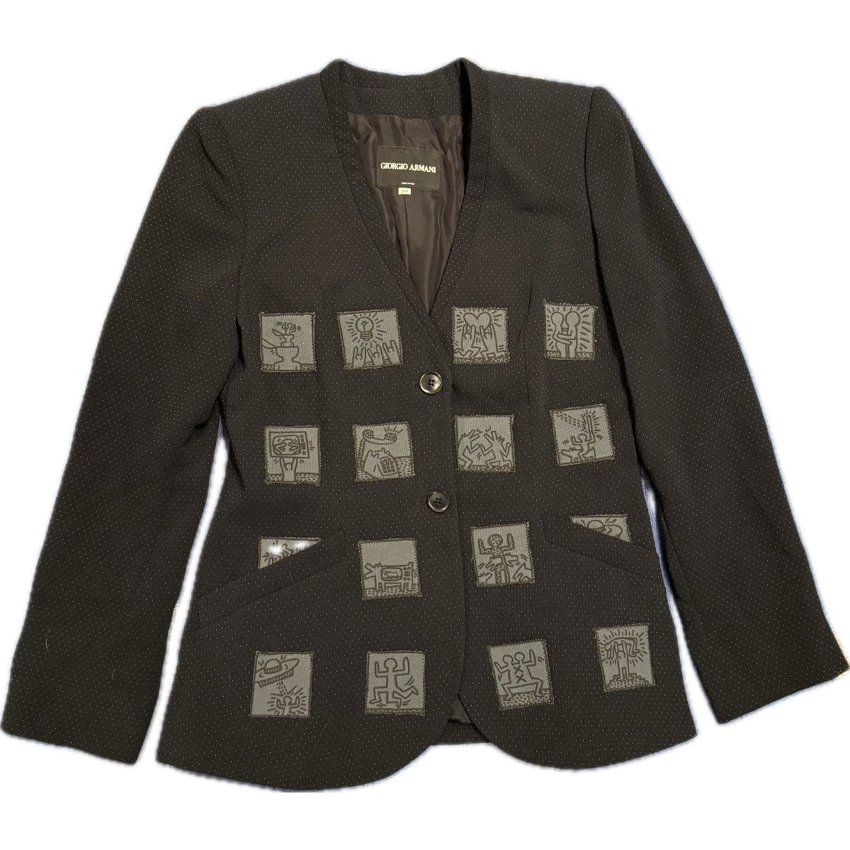 Keith Haring on Armani Jacket
