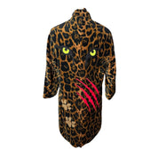 Faux Leopard Print Coat