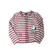 Snoopy Striped Zip Up Jacket