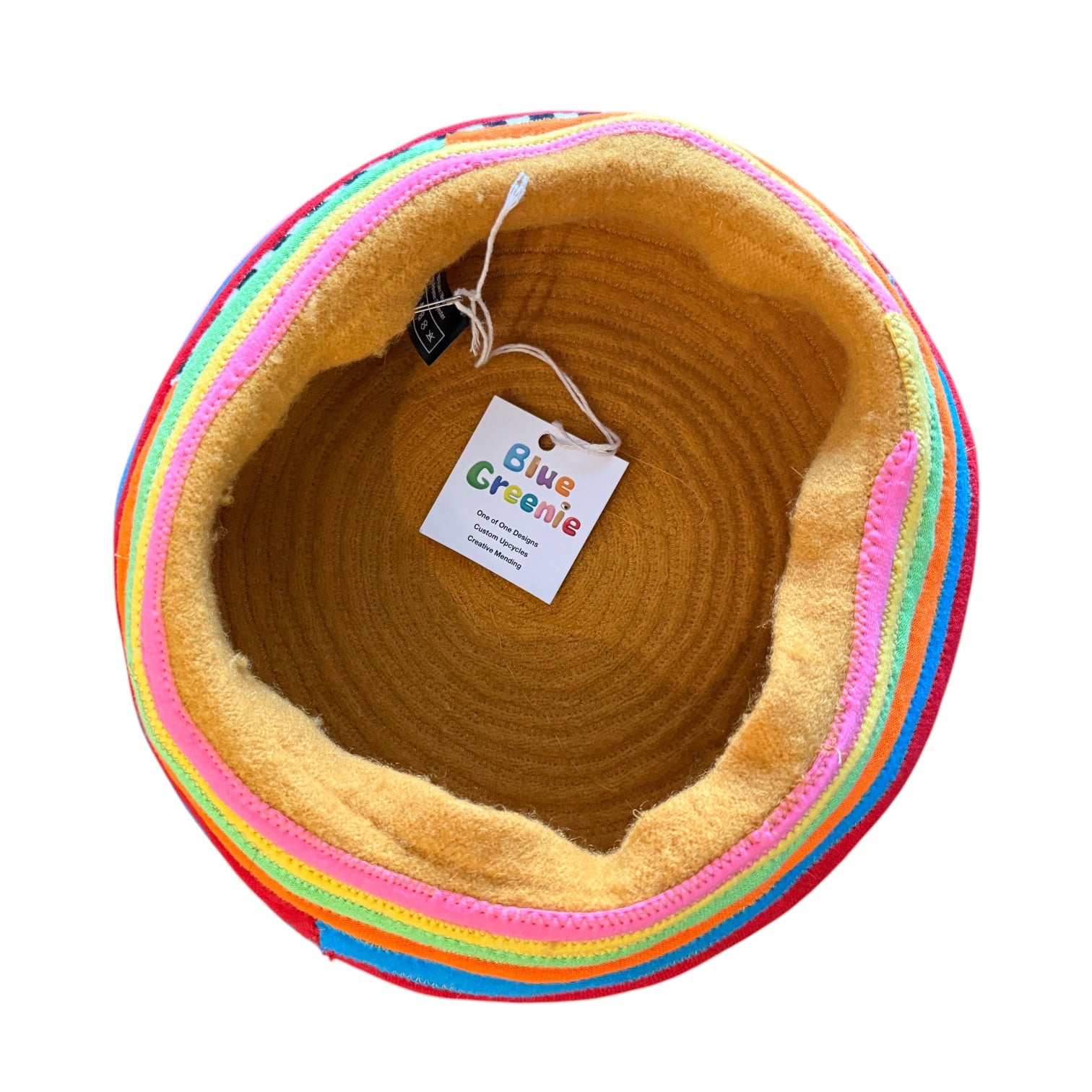 T-shirt Strip Mustard Beret