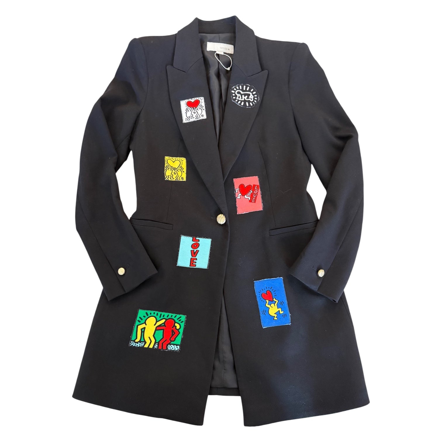 Keith Haring Black Blazer