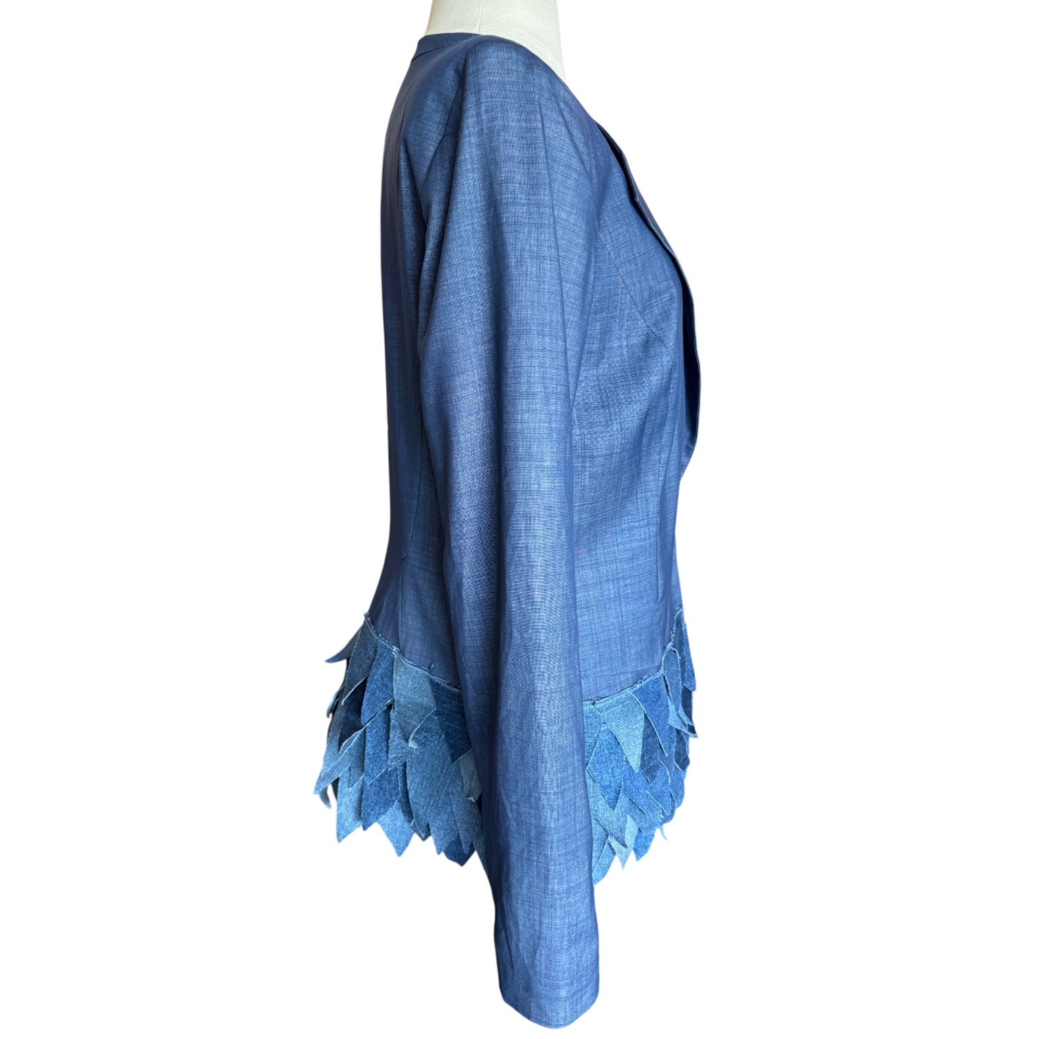 Lafayette 148 Blazer with Denim Scales