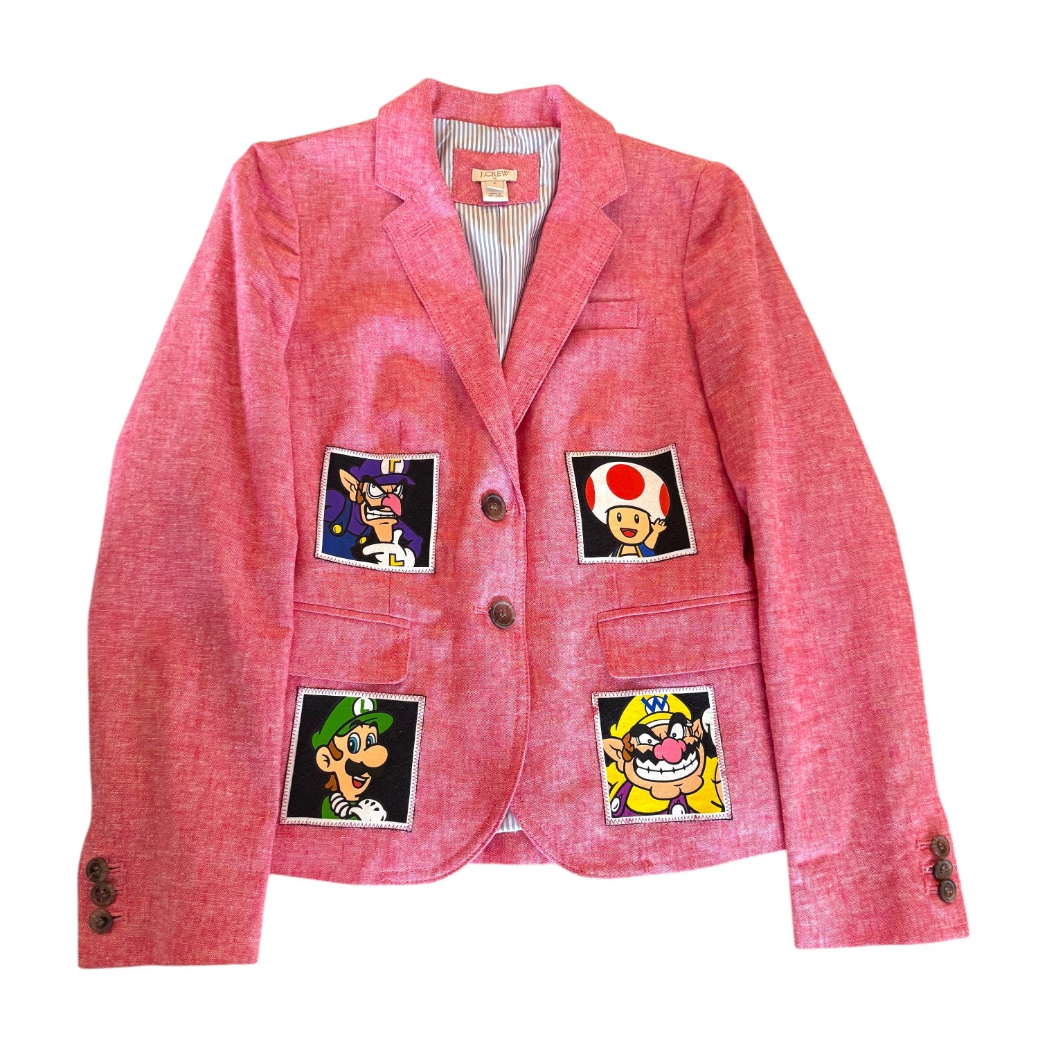 Super Mario J Crew Linen Blend Blazer