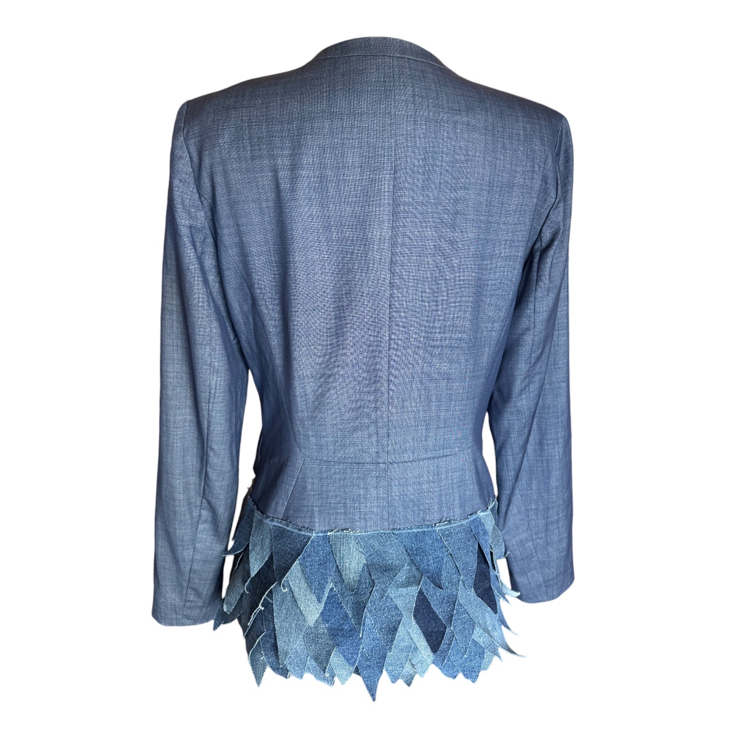 Lafayette 148 Blazer with Denim Scales