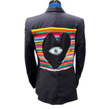 Reverse T-shirt Heart with Denim Eye Blazer