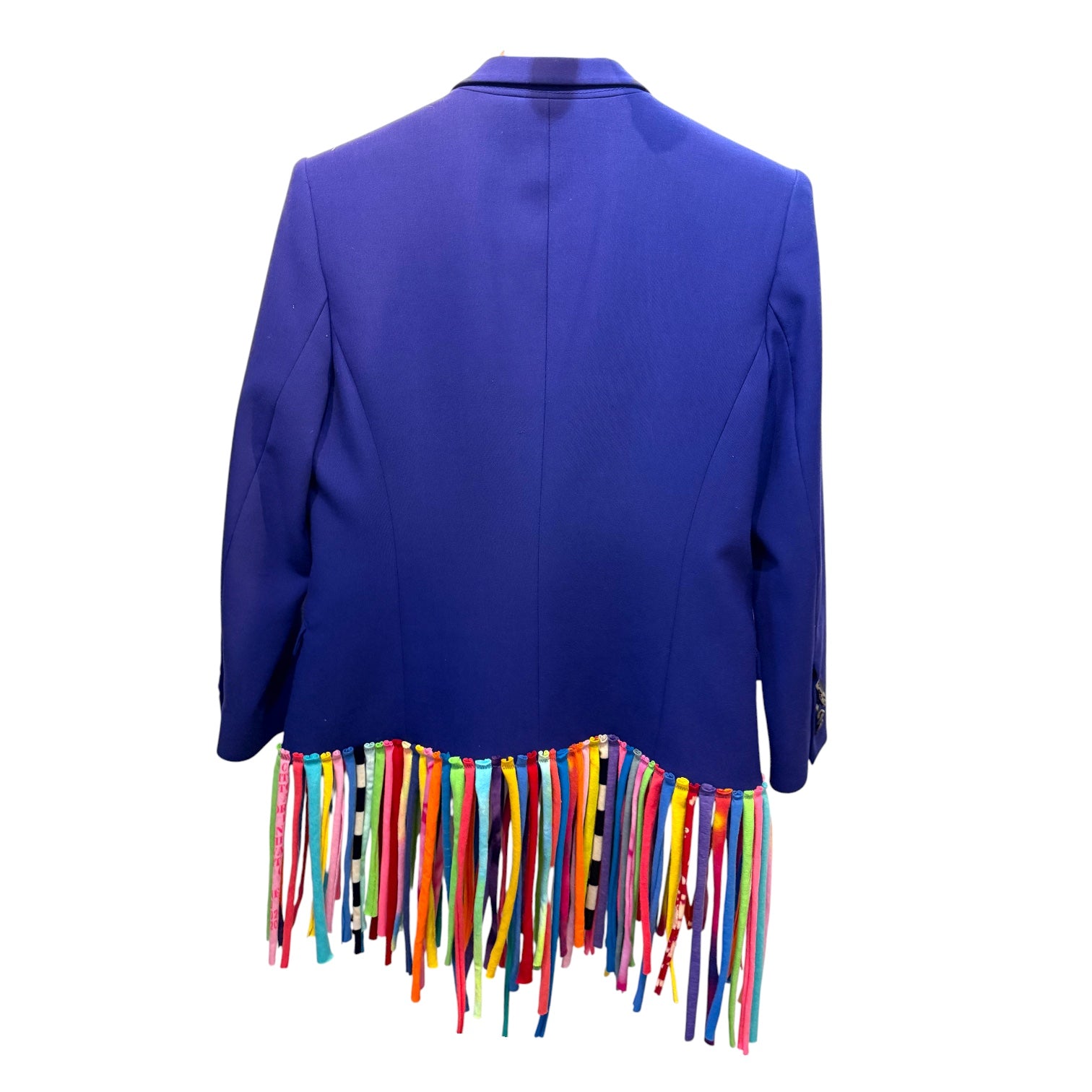 Purple T-shirt Strip Blazer