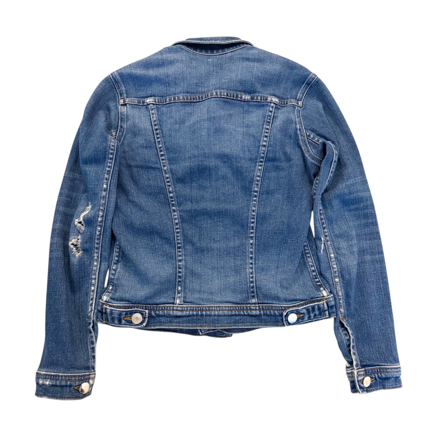 L'Agence Distressed Denim Eye Jacket